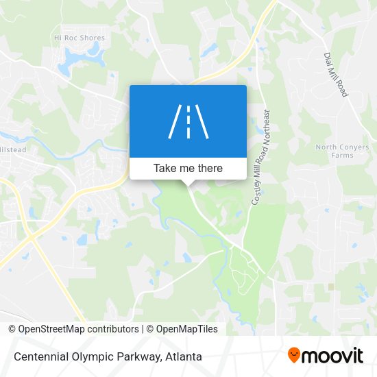 Centennial Olympic Parkway map