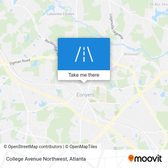 College Avenue Northwest map