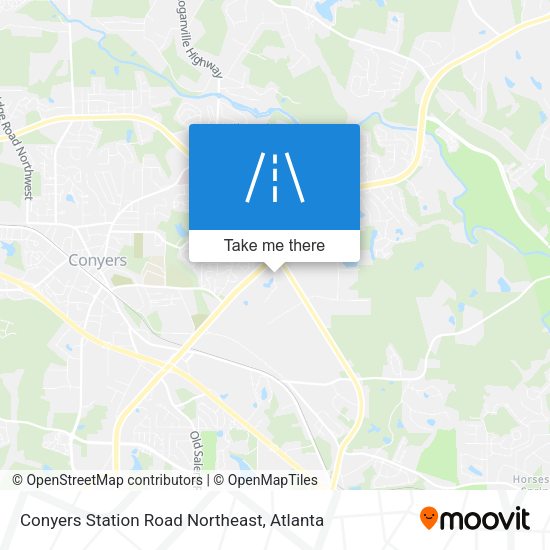 Conyers Station Road Northeast map