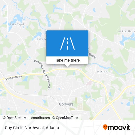 Coy Circle Northwest map