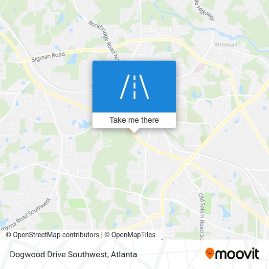 Dogwood Drive Southwest map