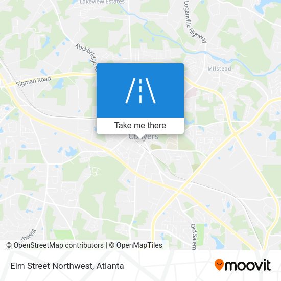 Elm Street Northwest map