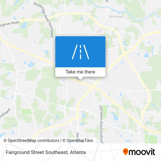 Fairground Street Southeast map