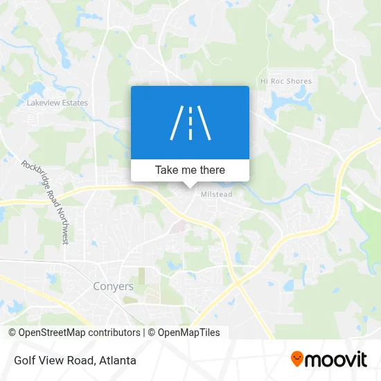 Golf View Road map