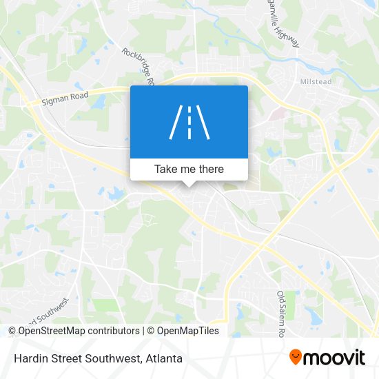 Mapa de Hardin Street Southwest