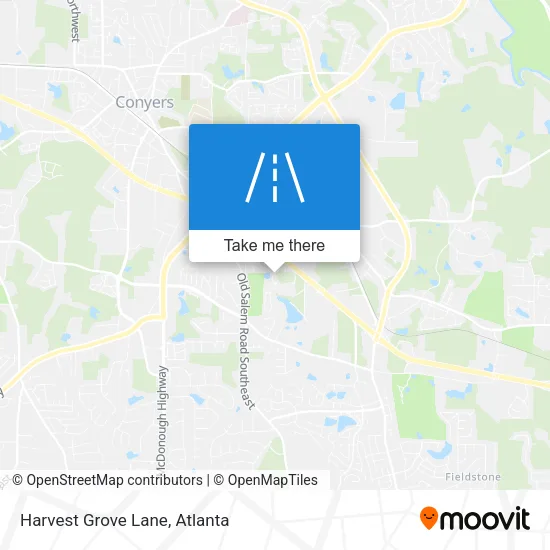 Harvest Grove Lane map