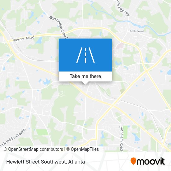 Hewlett Street Southwest map