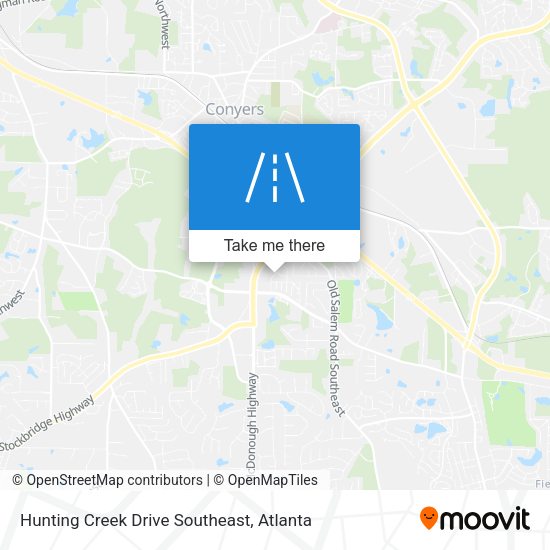 Hunting Creek Drive Southeast map