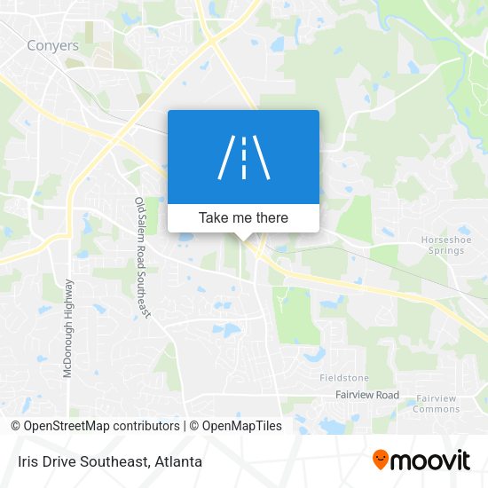 Iris Drive Southeast map