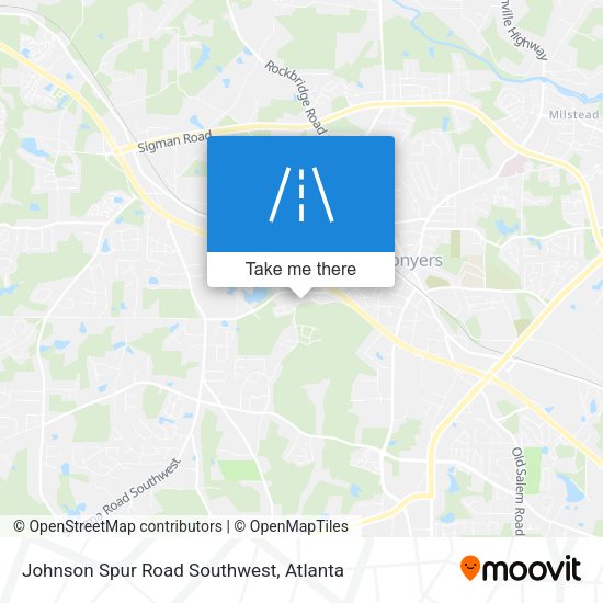 Johnson Spur Road Southwest map