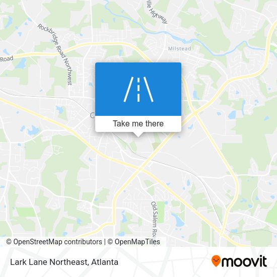 Lark Lane Northeast map