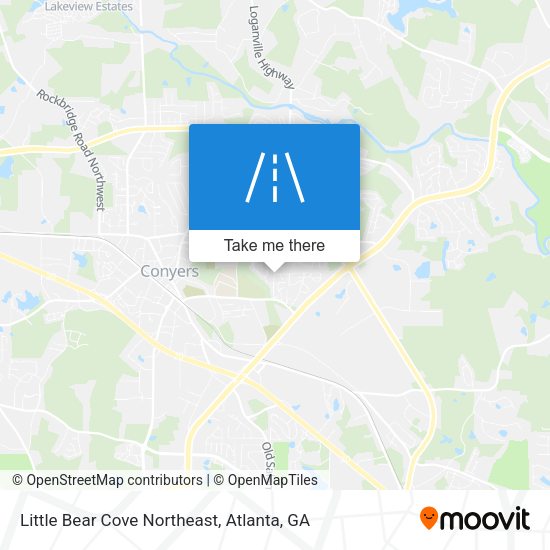 Little Bear Cove Northeast map