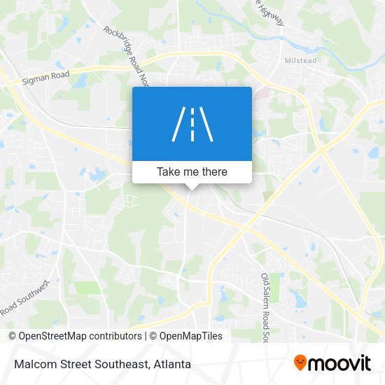 Mapa de Malcom Street Southeast