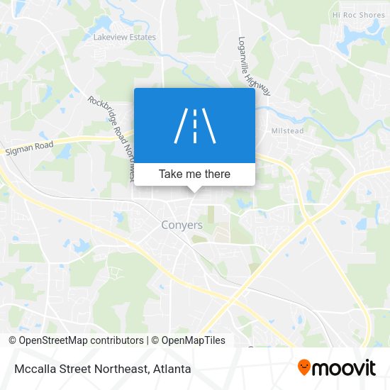 Mccalla Street Northeast map