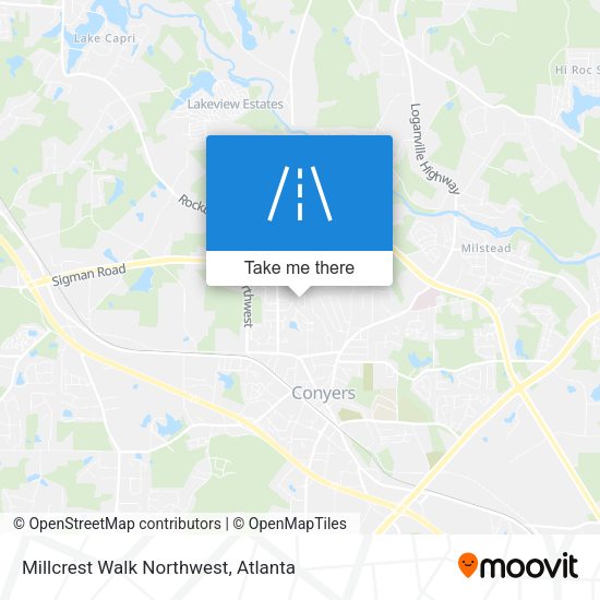 Mapa de Millcrest Walk Northwest