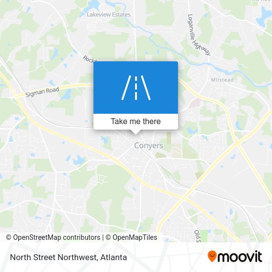 North Street Northwest map