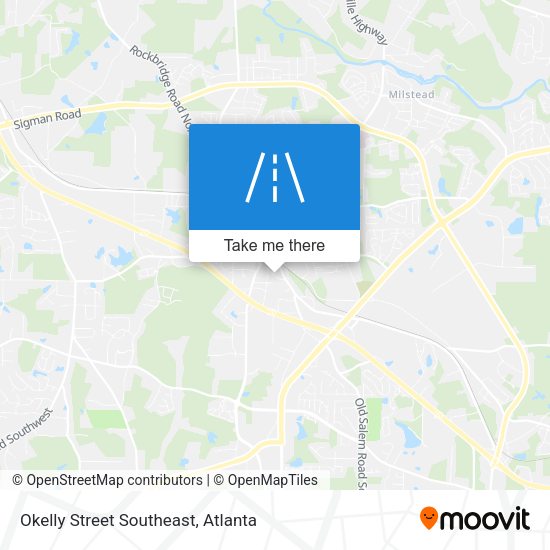 Okelly Street Southeast map