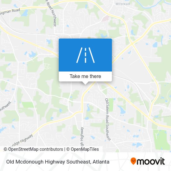 Old Mcdonough Highway Southeast map