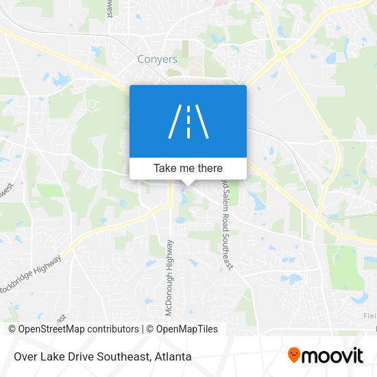 Mapa de Over Lake Drive Southeast