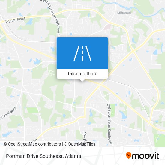 Portman Drive Southeast map
