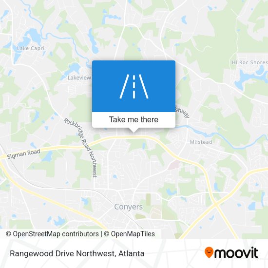 Rangewood Drive Northwest map