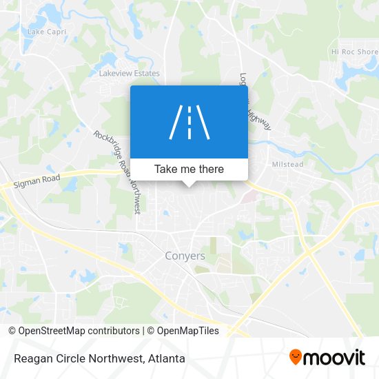 Mapa de Reagan Circle Northwest