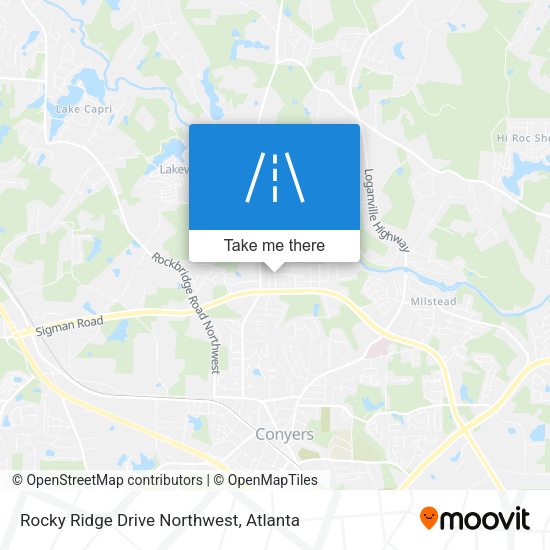 Rocky Ridge Drive Northwest map