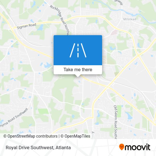 Royal Drive Southwest map