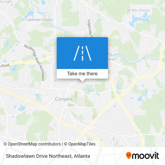 Mapa de Shadowlawn Drive Northeast
