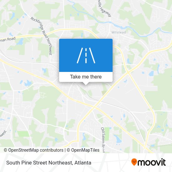 Mapa de South Pine Street Northeast