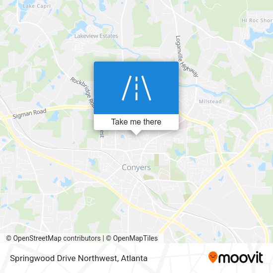 Springwood Drive Northwest map