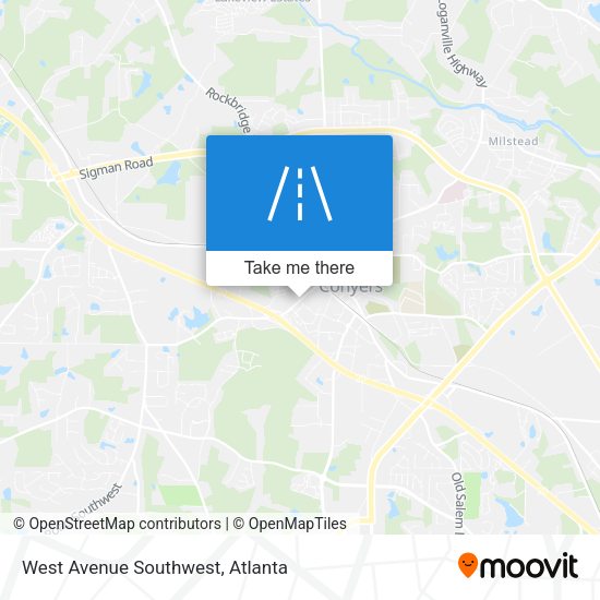 West Avenue Southwest map