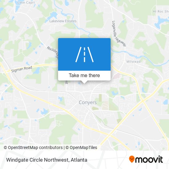 Mapa de Windgate Circle Northwest