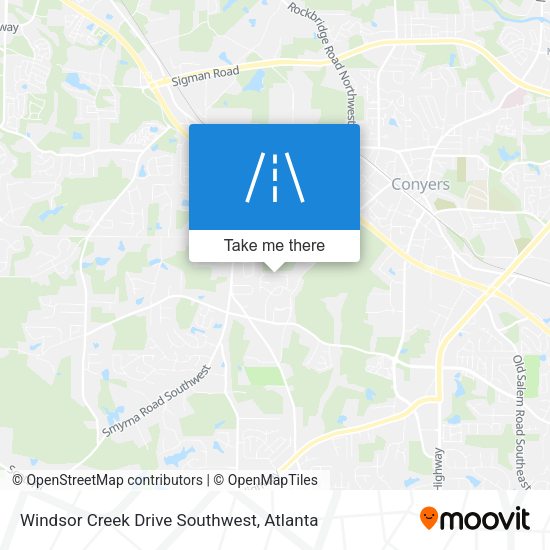 Windsor Creek Drive Southwest map