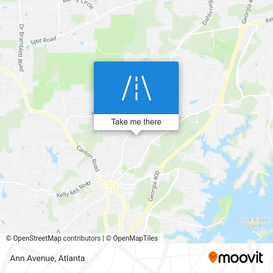 Ann Avenue map