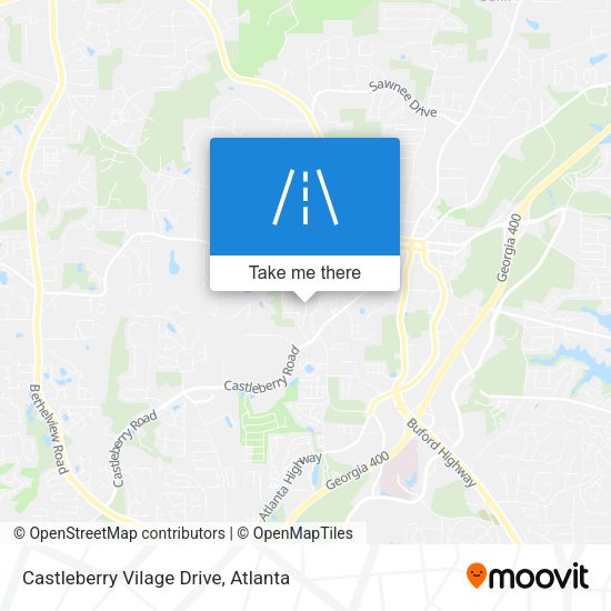 Mapa de Castleberry Vilage Drive