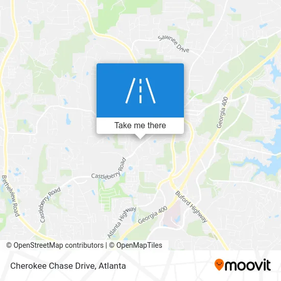 Cherokee Chase Drive map