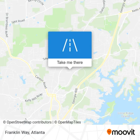 Franklin Way map