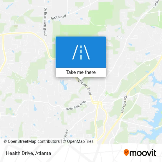Health Drive map