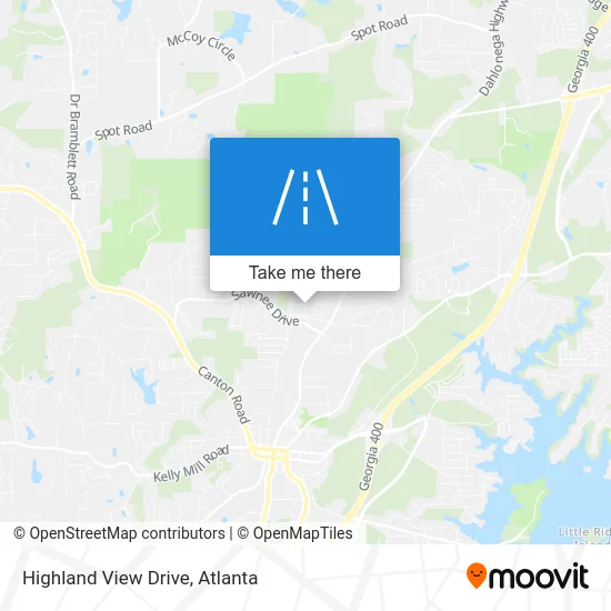 Highland View Drive map