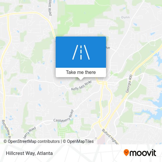 Mapa de Hillcrest Way