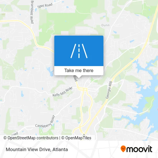 Mountain View Drive map
