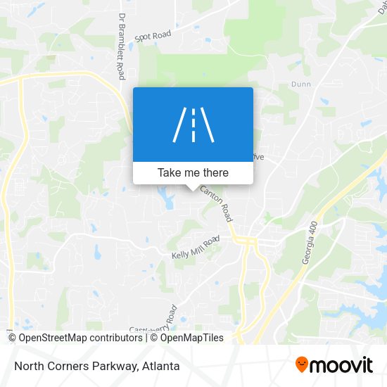 Mapa de North Corners Parkway