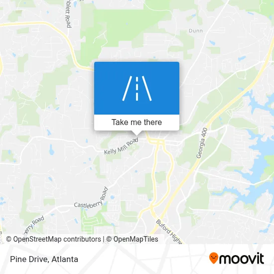 Pine Drive map