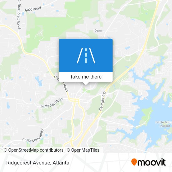 Mapa de Ridgecrest Avenue
