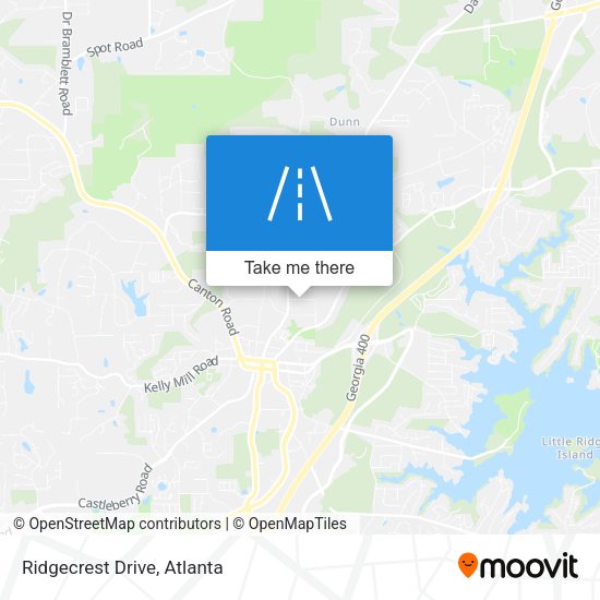 Mapa de Ridgecrest Drive