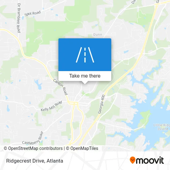 Ridgecrest Drive map