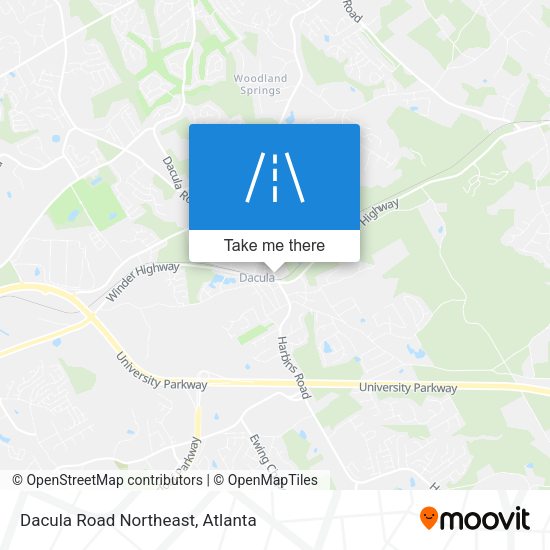 Dacula Road Northeast map