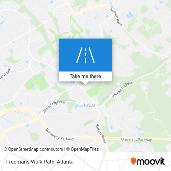 Mapa de Freemans Walk Path