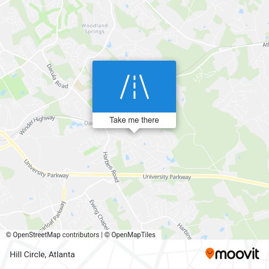 Mapa de Hill Circle